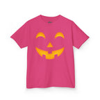 Kids Halloween Pumpkin Face Tee — Cute Jack-O'-Lantern T-Shirt for Children
