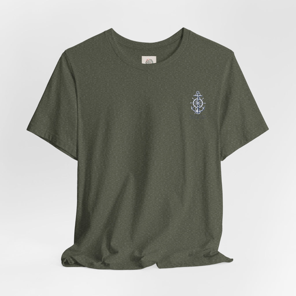 Anchor Nautical T‑Shirt — "Hold Steady Anchor Down"