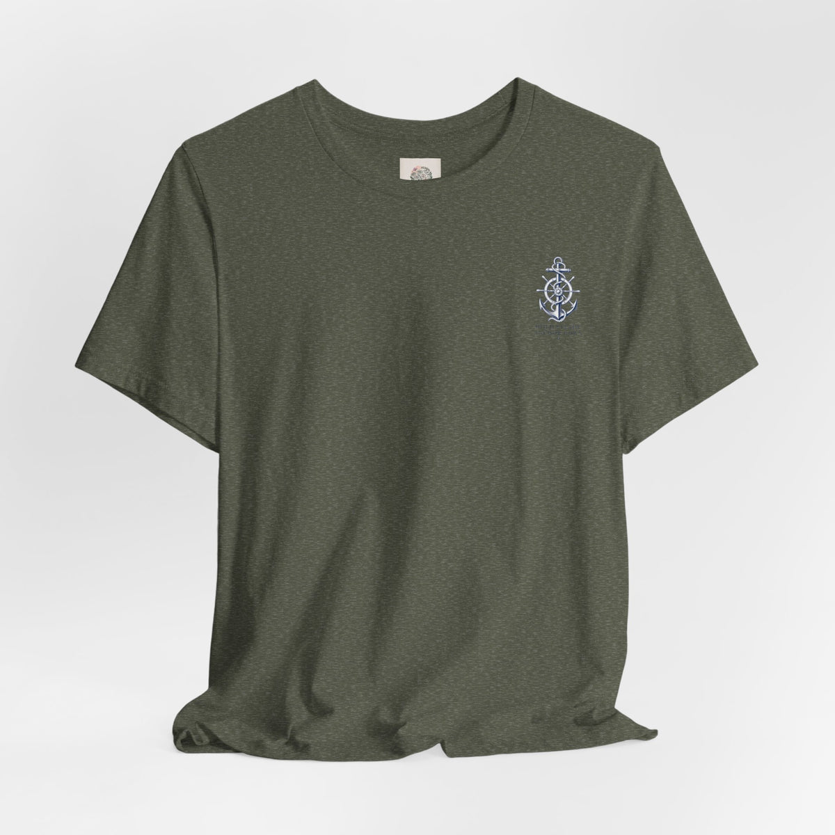 Anchor Nautical T‑Shirt — "Hold Steady Anchor Down"