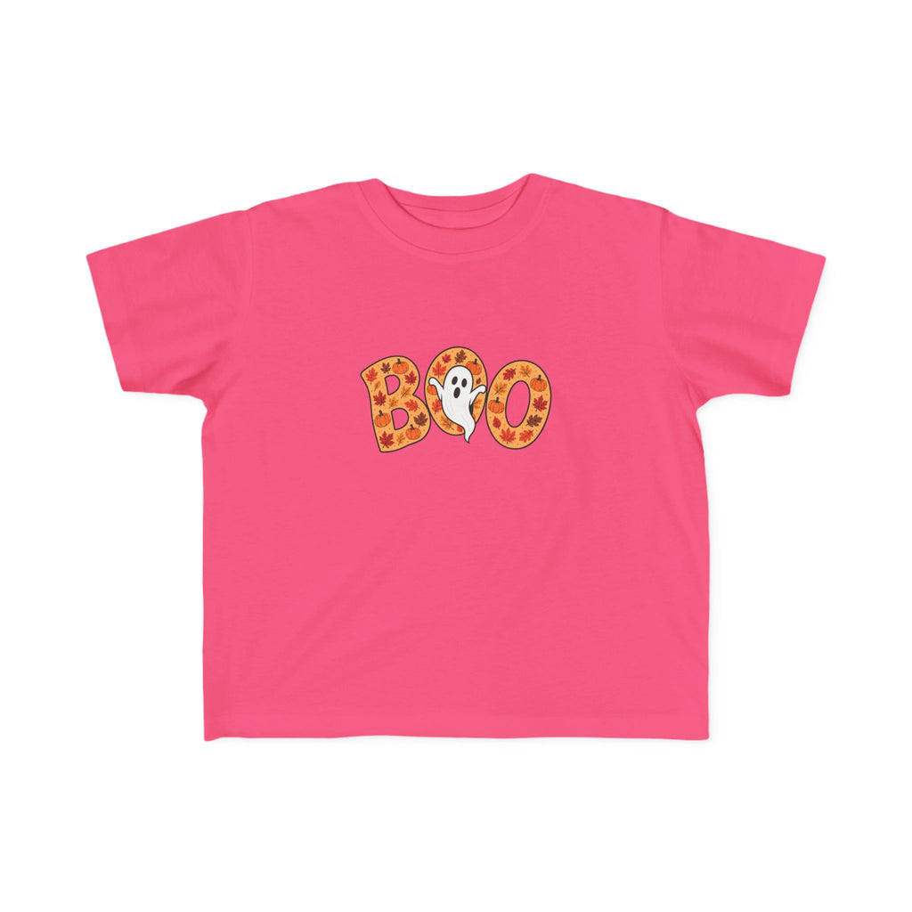Toddler Tee - 'Boo' Ghost Halloween Striped Shirt