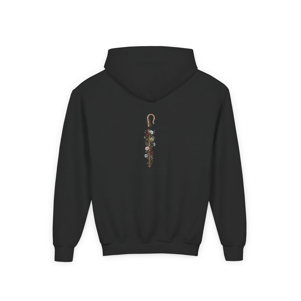 "The Lord Is My Shepherd" -Youth Heavy Blend Hooded Sweatshirt
