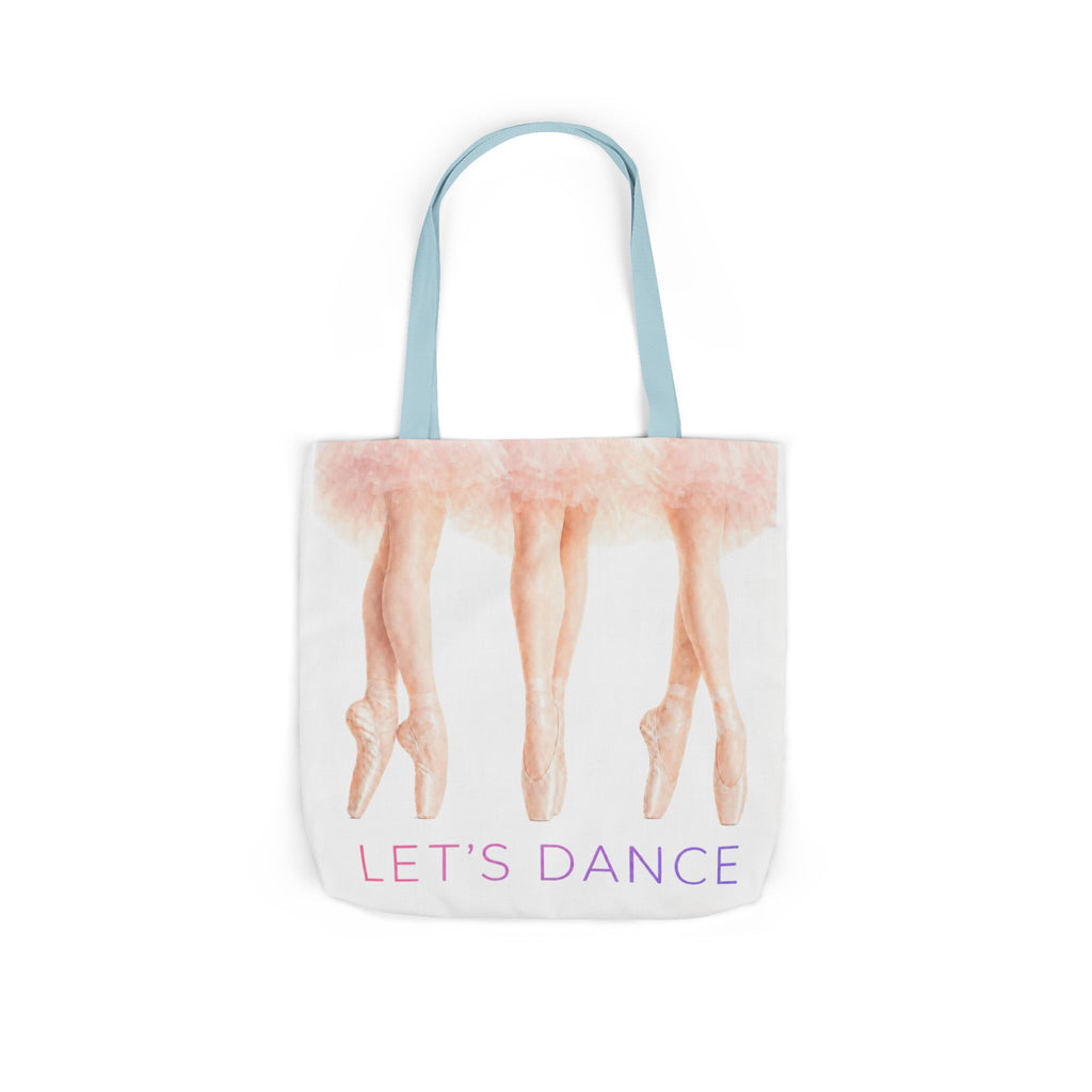 Ballet Tote Bag — 'Let's Dance' Ballerina Canvas Tote