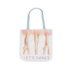 Ballet Tote Bag — 'Let's Dance' Ballerina Canvas Tote