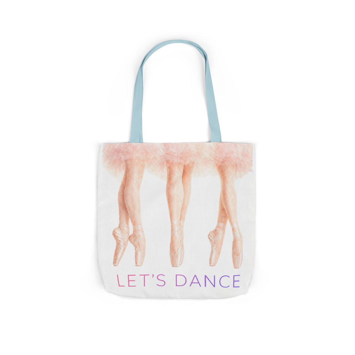 Ballet Tote Bag — 'Let's Dance' Ballerina Canvas Tote