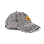 Sunflower Embroidered Vintage Cap