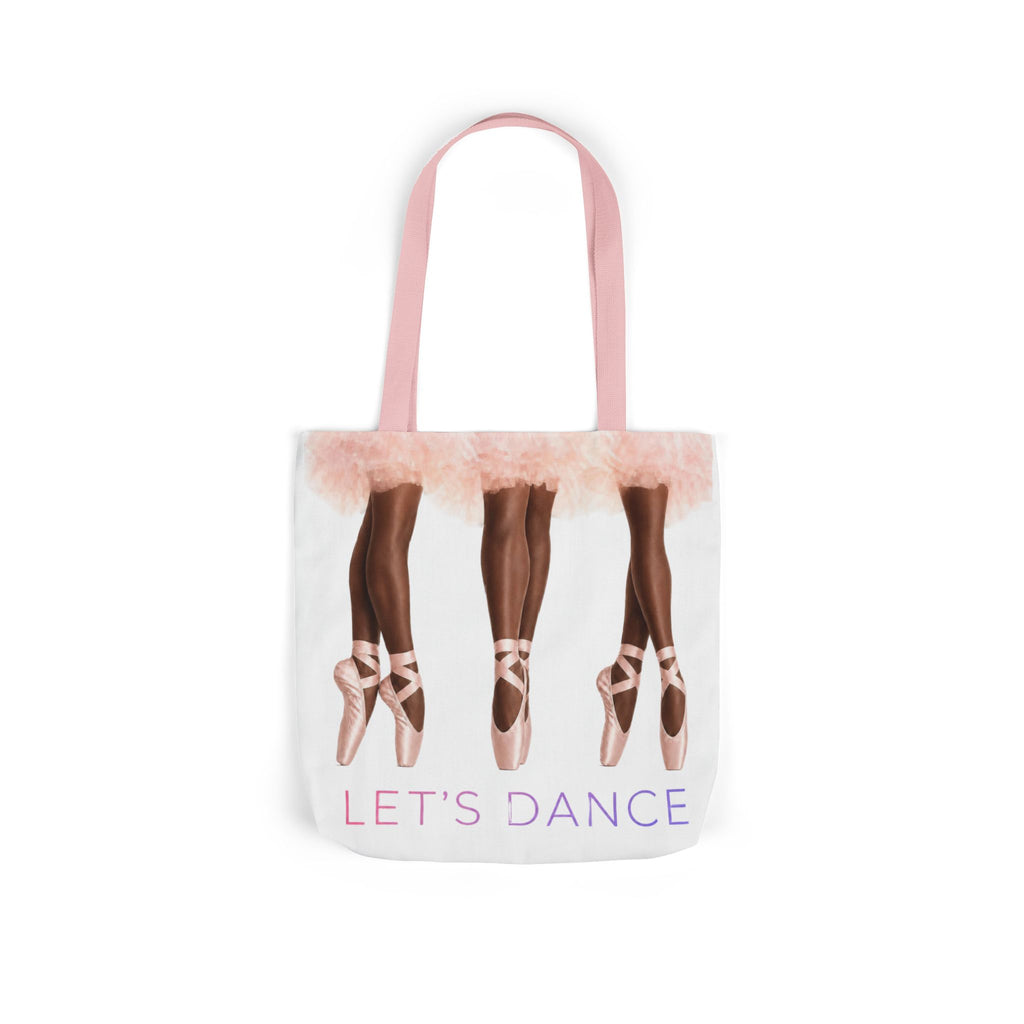 Ballet Tote Bag — 'Let's Dance' Ballerina Canvas Tote
