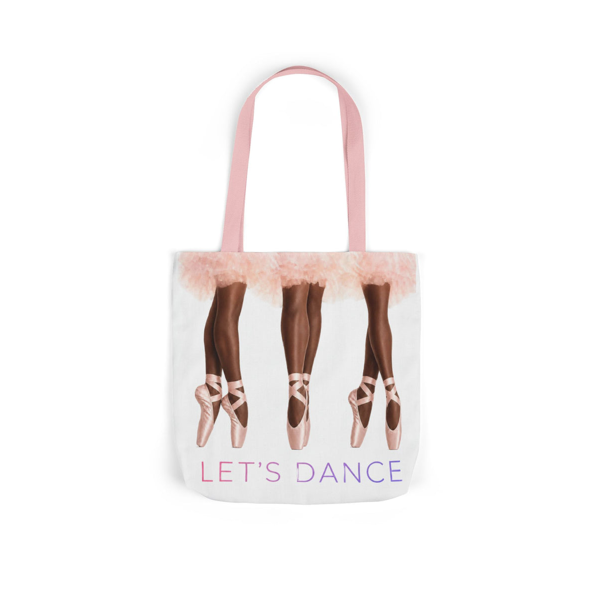 Ballet Tote Bag — 'Let's Dance' Ballerina Canvas Tote
