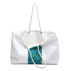 Blue Mosaic Weekender Bag – Nautical Tile Travel Tote