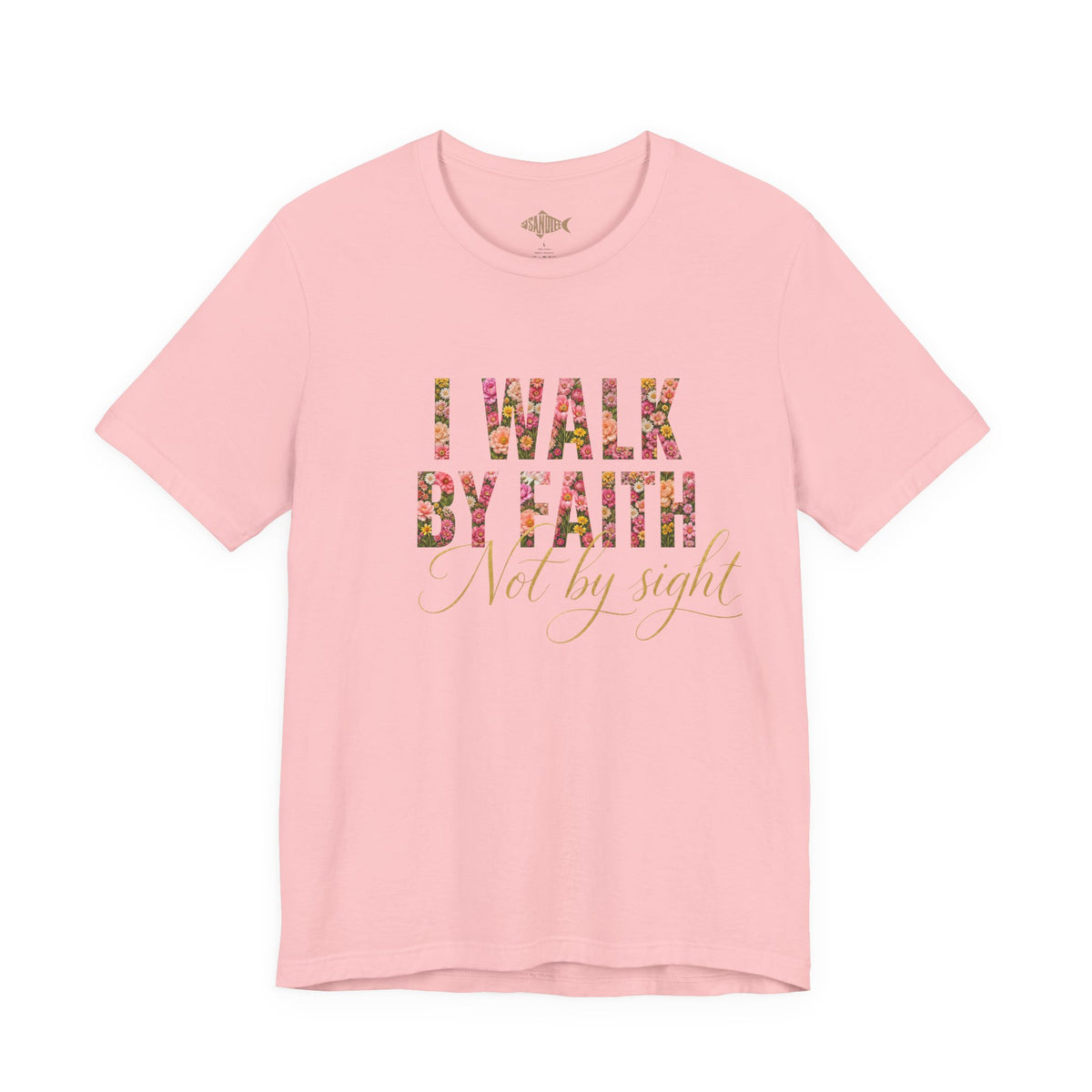 "I Walk by Faith" Bella Canvas 3001, Short sleeve T-shirt