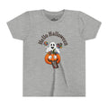 Youth Halloween Tee - "Hello Halloween" Ghost & Pumpkin Trick-or-Treat Shirt