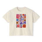 Floral Ballet Dancer Tee | Boxy Crop Shirt