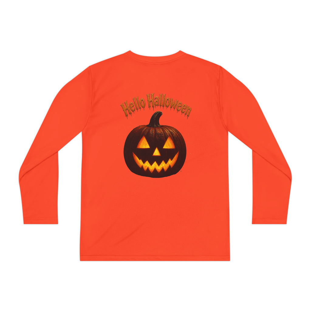 Youth Halloween Pumpkin Long Sleeve Tee - "Trick or Treat"