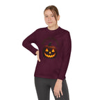 Youth Long Sleeve Tee - 'Hello Halloween' Jack-o'-Lantern Pumpkin Shirt