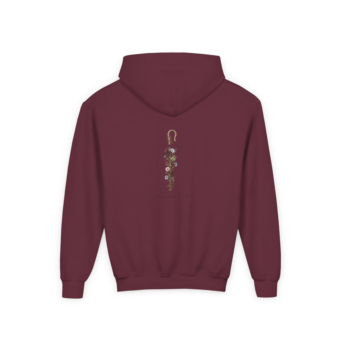 "The Lord Is My Shepherd" -Youth Heavy Blend Hooded Sweatshirt