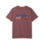 4th of July Flag T-Shirt — "Happy 4th of July" Front & America Flag Back