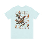 Gingham Dog & Calico Cat Tee — Plaid Pet Illustration T-Shirt