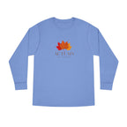 Autumn Leaves Long Sleeve Tee — 'AUTUMN' Maple Graphic Cozy Fall Shirt
