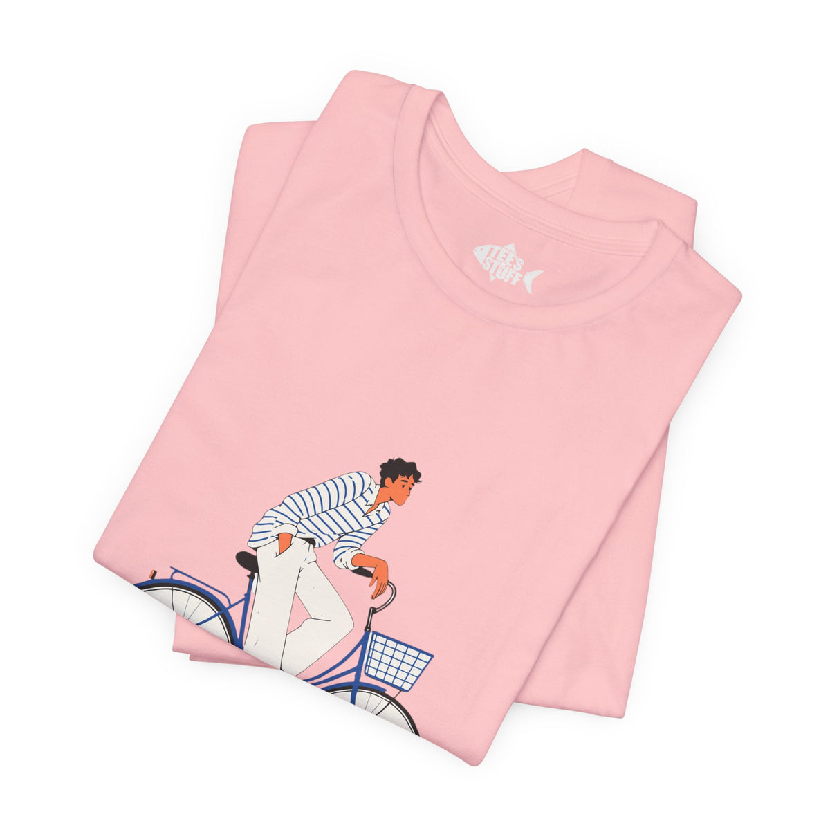 Bicycle Rider Illustration Jersey Tee