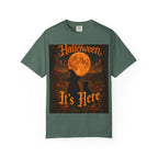 Halloween T-Shirt — "Halloween It's Here" & Jack-O'-Lantern Pumpkin Graphic