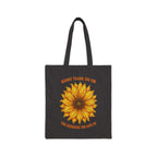 Sunflower 'Thank You for the Sunshine' Cotton Canvas Tote
