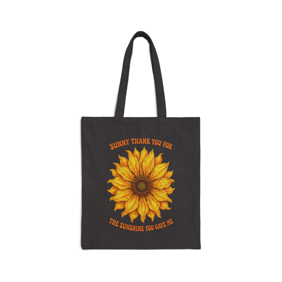 Sunflower 'Thank You for the Sunshine' Cotton Canvas Tote