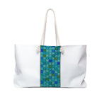 Blue Mosaic Weekender Bag – Nautical Tile Travel Tote