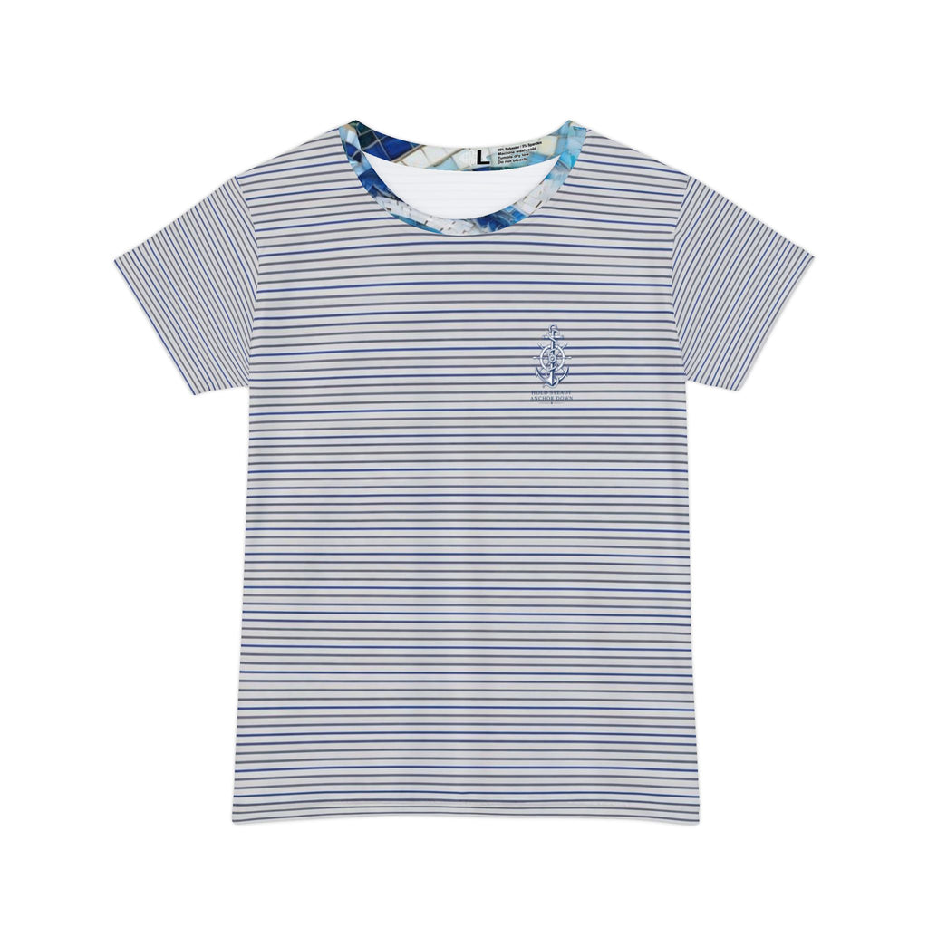 Tees & Stuff Women’s Striped Short Sleeve Shirt — Casual Nautical Tee