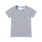 Tees & Stuff Women’s Striped Short Sleeve Shirt — Casual Nautical Tee