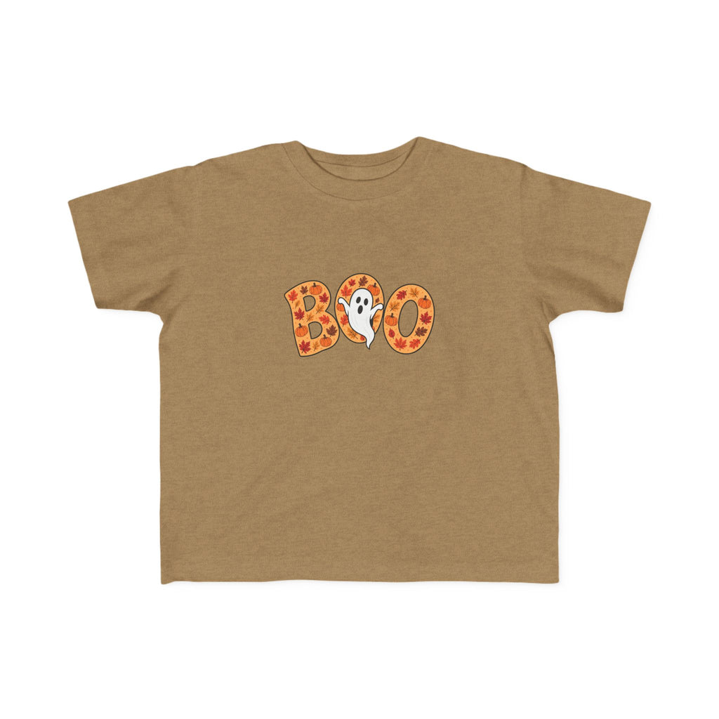 Toddler Tee - 'Boo' Ghost Halloween Striped Shirt