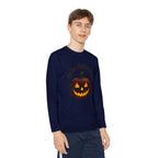 Youth Long Sleeve Tee - 'Hello Halloween' Jack-o'-Lantern Pumpkin Shirt