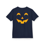 Kids Halloween Pumpkin Face Tee — Cute Jack-O'-Lantern T-Shirt for Children