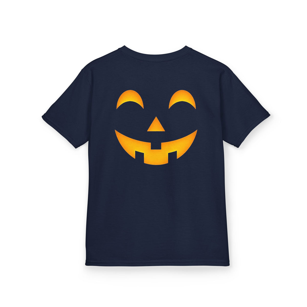 Kids Halloween Pumpkin Face Tee — Cute Jack-O'-Lantern T-Shirt for Children