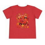 Toddler Halloween Pumpkin and Autumn Leaves Tee
