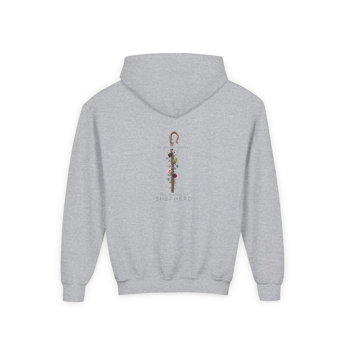 "The Lord Is My Shepherd" -Youth Heavy Blend Hooded Sweatshirt