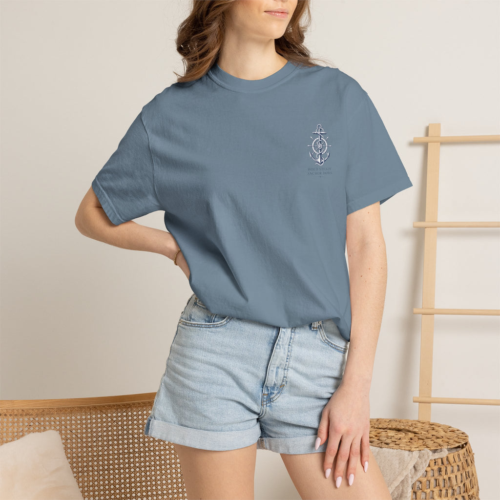 Nautical Anchor -Unisex Garment-Dyed T-shirt