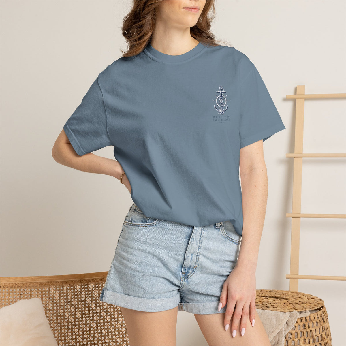 Nautical Anchor -Unisex Garment-Dyed T-shirt