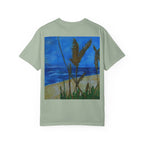 Beach Dune Art T-Shirt — Coastal Sea Oats Graphic Tee Original art by Doulton