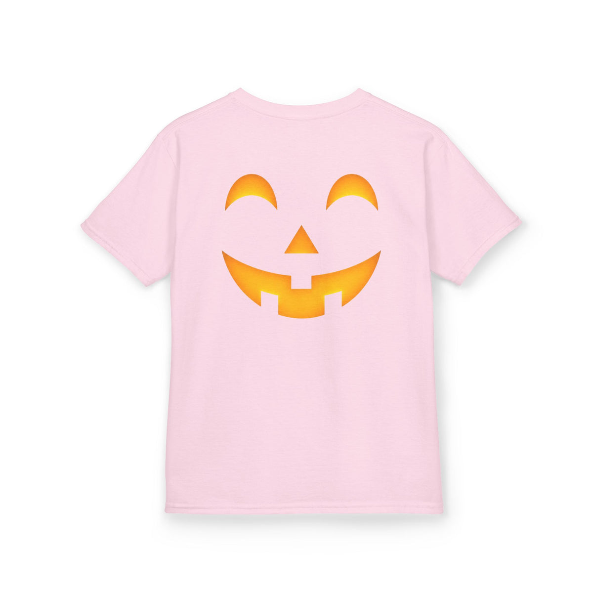 Kids Halloween Pumpkin Face Tee — Cute Jack-O'-Lantern T-Shirt for Children