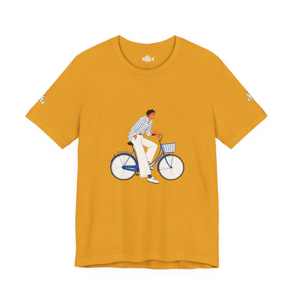Bicycle Rider Illustration Jersey Tee