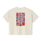 Floral Ballet Dancer Tee | Boxy Crop Shirt