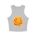 Orange Slice Splash Racer Tank Top | Citrus Fruit Graphic