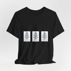 Nautical Anchor Trio T-Shirt — Vintage Navy Boat Crew Graphic Tee