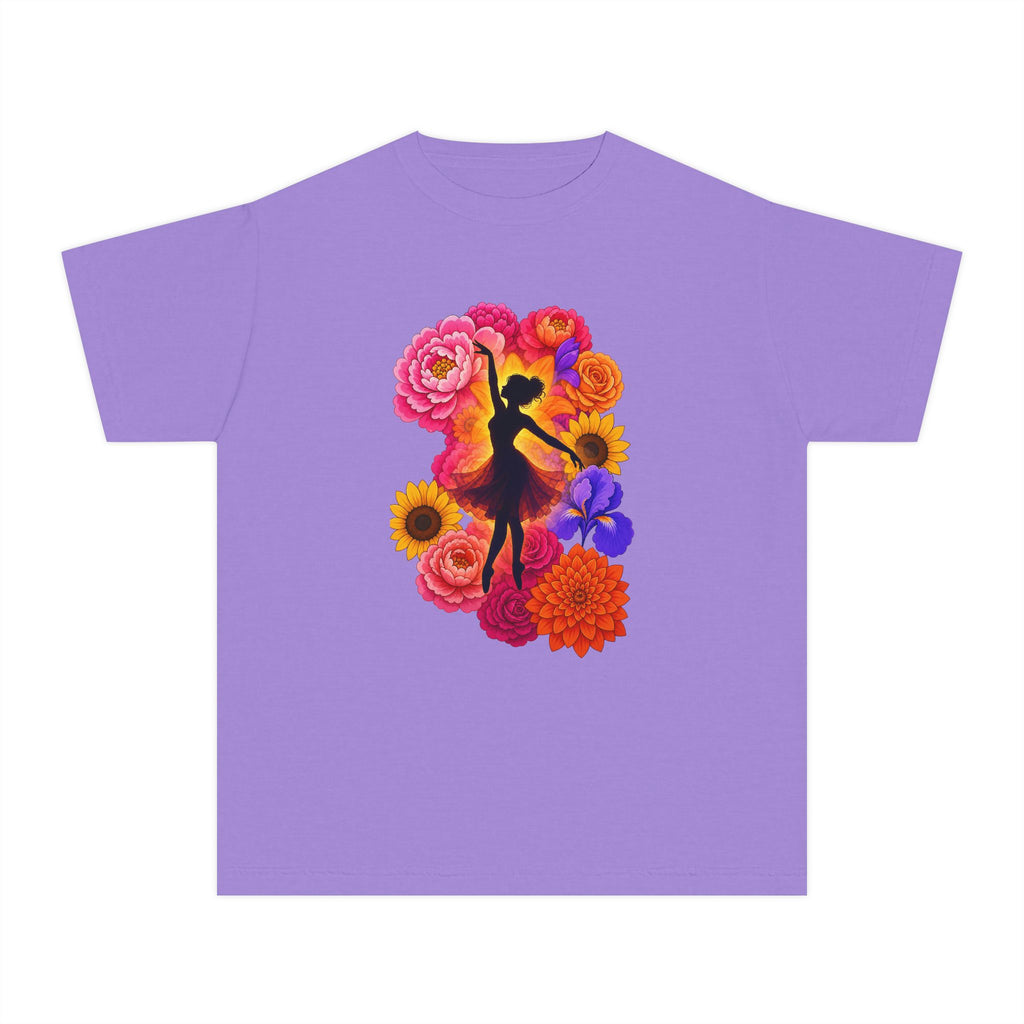 Let's Dance Floral Ballerina T--Shirt.