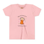 Youth Tee — "When the Praises Go Up, The Blessings Come Down" Kids Christian Shirt