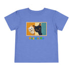 Toddler Cat Puzzle Tee — "Puzzle Me" Short Sleeve Kids Shirt