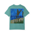 Beach Dune Art T-Shirt — Coastal Sea Oats Graphic Tee Original art by Doulton