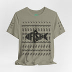 Fish Graphic Tee — 'FISH' Silhouette Fishing Shirt